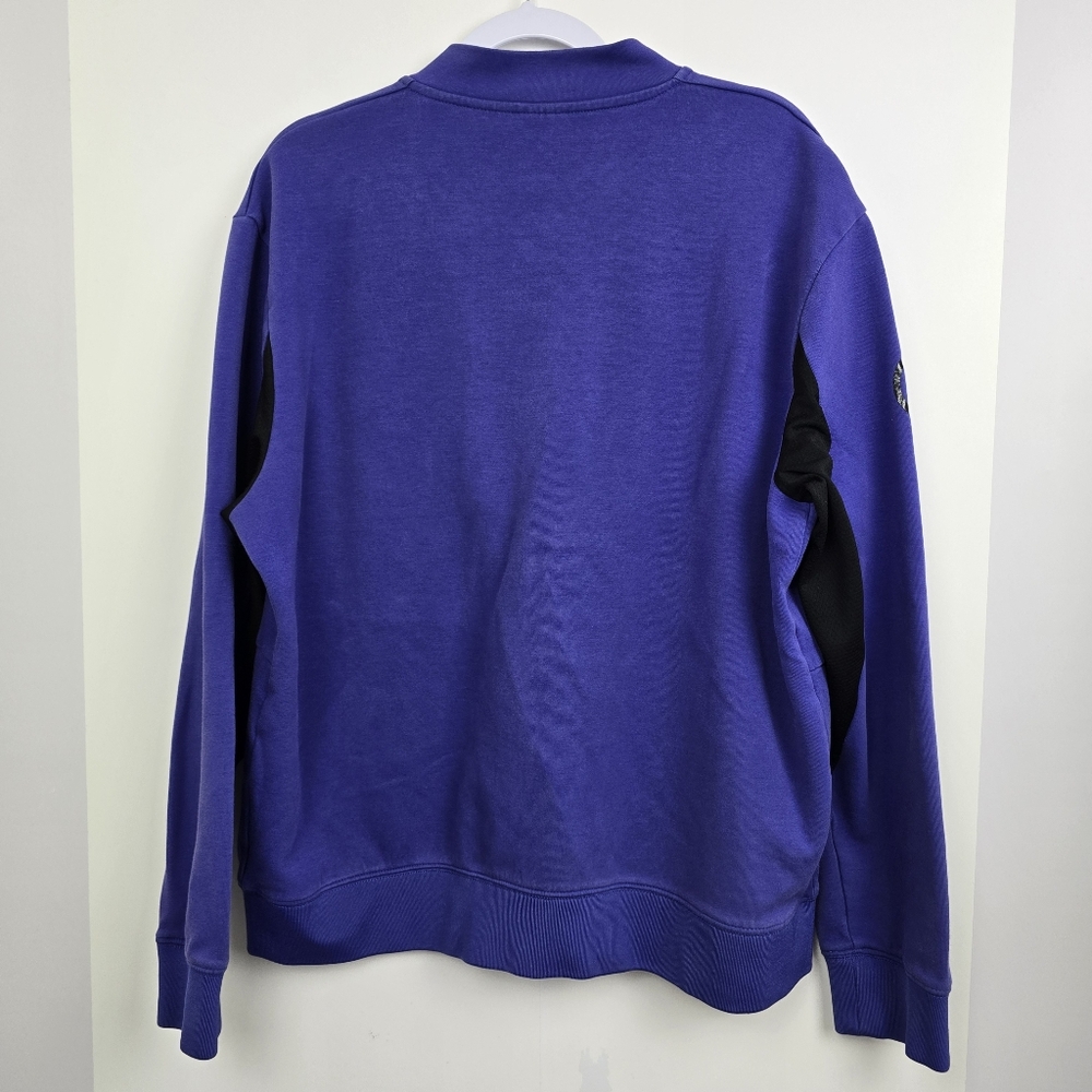 Armani Exchange Men’s XL Dark Purple Long Sleeve Zip-Up Lightweight Jacket - Picture 3 of 8